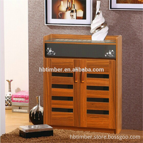 classical wooden shoe cabinet Antique Furniture with mirror